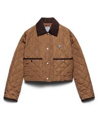 Prada - Light Re-Nylon Cropped Jacket - Lyst