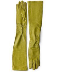Prada - Leather Long Gloves, Size 7,5 - Lyst
