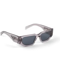 Prada - Sunglasses With Triangle Logo - Lyst