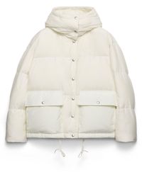 Prada - Medium-Weight Hooded Soft Fabric Down Jacket - Lyst