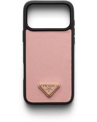 Prada - Saffiano Leather Case For Iphone 17 Pro - Lyst
