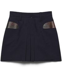 Prada - Kid Mohair Mini Skirt - Lyst