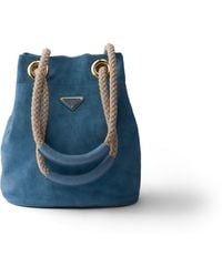 Prada - Bolso Saco Mariner De Ante Pequeño, Mujer - Lyst