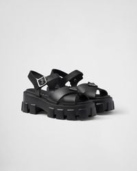 Prada - Sandali Monolith Con Plateau - Lyst