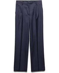 Prada - Wool Pinstripe Pants - Lyst