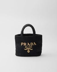 Prada - Small Crochet Tote Bag - Lyst