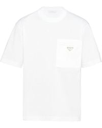Prada - Cotton T-Shirt - Lyst