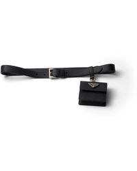 Prada - Saffiano Leather Belt - Lyst