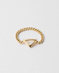 Prada - Anello A Catena - Lyst