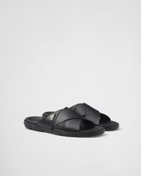Prada - Sandales En Cuir - Lyst