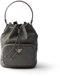 Prada - Bolso Saco Duet De Re-Nylon, Mujer - Lyst