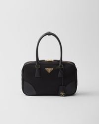 Prada - Mittelgroße Re-Edition 1978 Tasche Mit Zwei Griffen Aus Re-Nylon Und Saffiano-Leder - Lyst