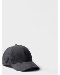 Prada - Loden Fabric Baseball Cap - Lyst