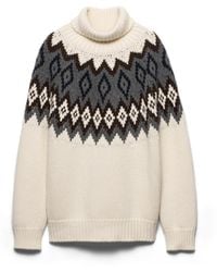 Prada - Jersey De Cuello Alto De Lana Y Cachemir, Mujer, Talla - Lyst