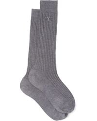 Prada - Cotton Socks - Lyst