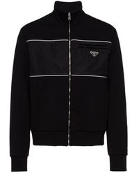 Prada - Sweatshirt With Re-Nylon Details - Lyst