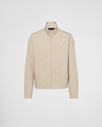 Prada - Cotton-Blend Blouson Jacket - Lyst