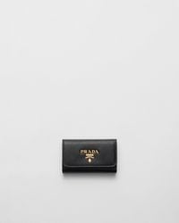 Prada - Saffiano Leather Key Case - Lyst