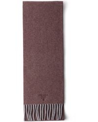 Prada - Cashmere And Wool Scarf - Lyst