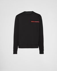 Prada - Double Technical Jersey Sweatshirt - Lyst