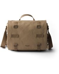 Prada - Canvas Shoulder Bag - Lyst