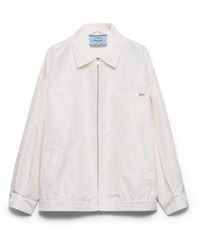 Prada - Silk Faille Blouson Jacket - Lyst