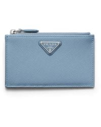 Prada - Saffiano Leather Card Holder - Lyst
