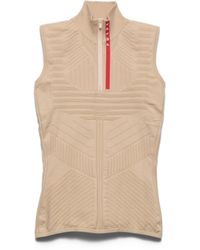 Prada - Top De Cuello Alto De Re-Nylon, Mujer, Talla - Lyst
