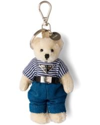 Prada - Teddy Keychain Charm - Lyst