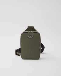 Prada - Brique Saffiano Leather Bag - Lyst
