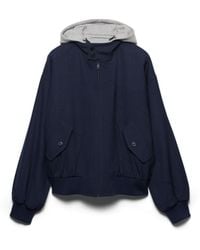 Prada - Hooded Wool Jacket - Lyst