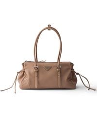 Prada - Bonnie Medium Antiqued Leather Tote Bag - Lyst
