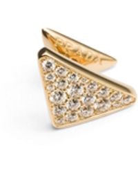 Prada - Eternal Gold Single Earring In Yellow Gold With Diamonds - Lyst