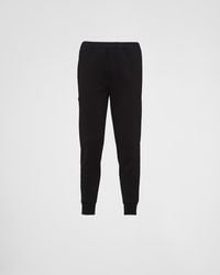 Prada - Sweatpants With Re-nylon Details - Lyst