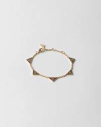 Prada - Bracelet En Métal Émaillé - Lyst