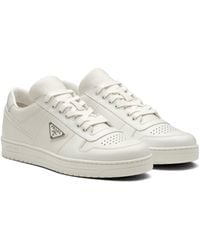 Prada - Leather Downtown Sneakers - Lyst