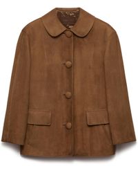 Prada - Suede Jacket - Lyst
