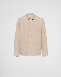 Prada - Single-Breasted Cotton Jacket - Lyst