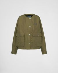 Prada - Technical Canvas Blouson Jacket - Lyst