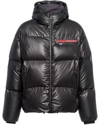 Prada - Light Re-Nylon Hooded Puffer Jacket - Lyst