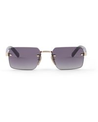 Prada - Sunglasses With The Iconic Metal Plaque - Lyst