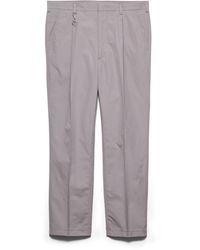 Prada - Cotton Pants With Key Ring - Lyst