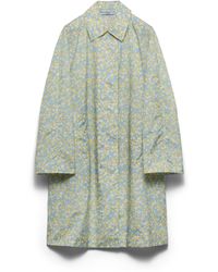 Prada - Printed Re-Nylon Raincoat, Cream - Lyst