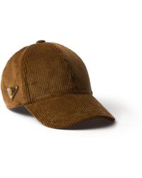 Prada - Corduroy Six-Panel Baseball Cap - Lyst