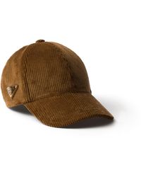 Prada - Gorra De Béisbol De Pana, Mujer, Talla - Lyst