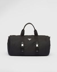 Prada - Sacca Da Viaggio In Re-nylon E Saffiano - Lyst