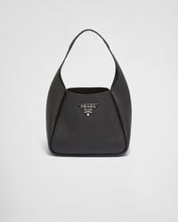 Prada Dynamique Leather Handbag in Brown | Lyst