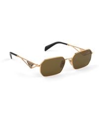 Prada - Sunglasses With Triangle Logo - Lyst