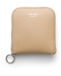 Prada - Saffiano Leather Pendant With Re-Nylon Tote Bag - Lyst