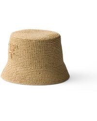 Prada - Crochet Bucket Hat - Lyst